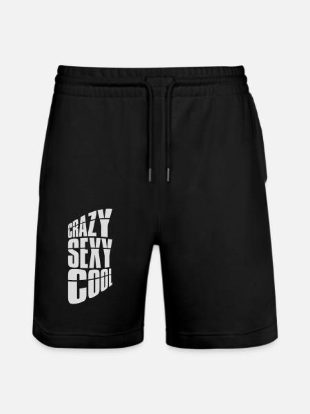 crazy sexy cool design - Stanley/Stella Trainer Unisex Organic Jogging Shorts - black
