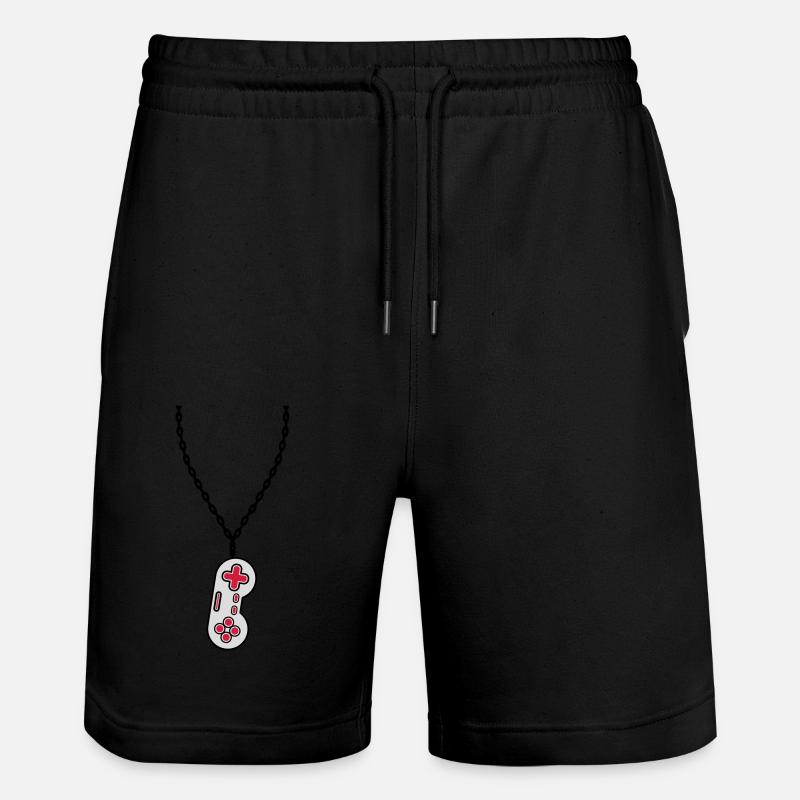 Halskette Schmuck alter Controller - Stanley/Stella Unisex Bio Joggingshorts Trainer  - Schwarz