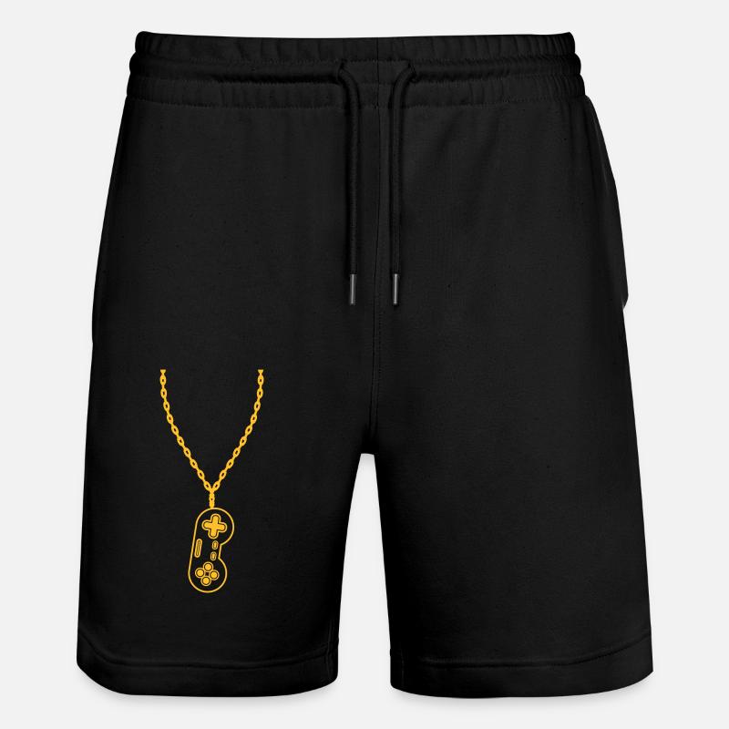 Halskette Schmuck alter Controller - Stanley/Stella Unisex Bio Joggingshorts Trainer  - Schwarz