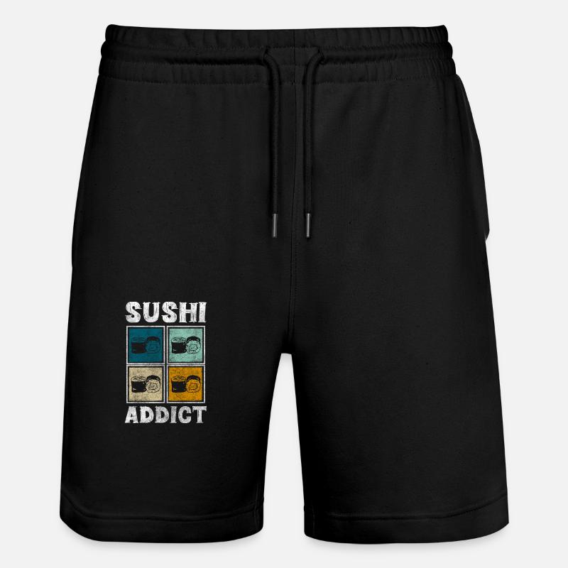 Cuisine japonaise Kawaii Maki - Short de jogging bio TRAINER Stanley/Stella unisexe - noir