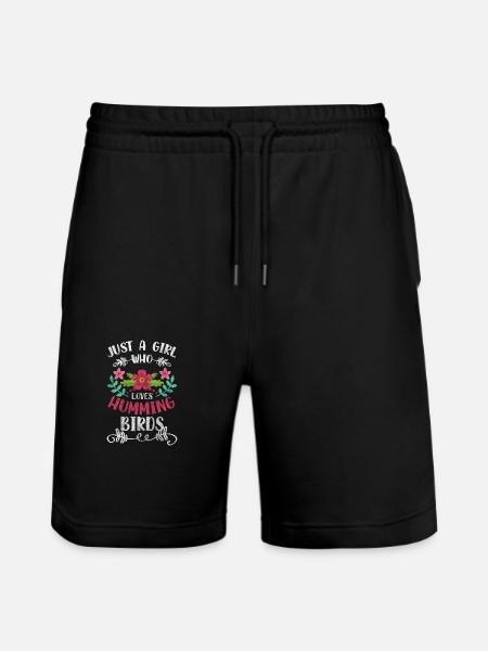 Bird Animals Love Spring - Stanley/Stella Trainer Unisex Organic Jogging Shorts - black