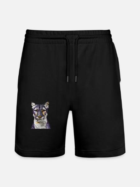 Tiger Tiger Tiger - Tiger Head - Stanley/Stella Trainer Unisex Organic Jogging Shorts - black