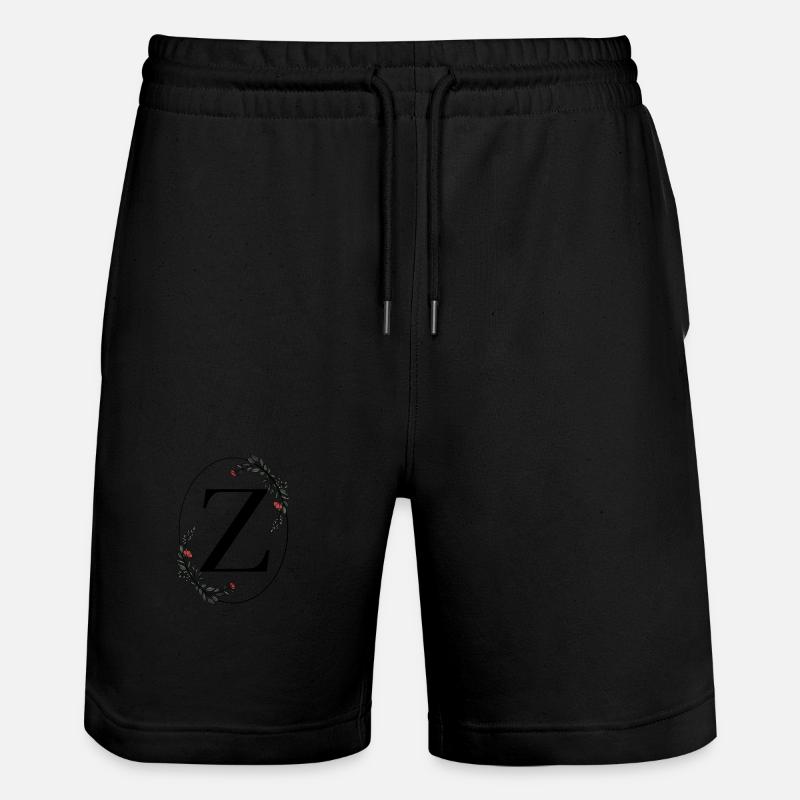 Lettre Z - Short de jogging bio TRAINER Stanley/Stella unisexe - noir