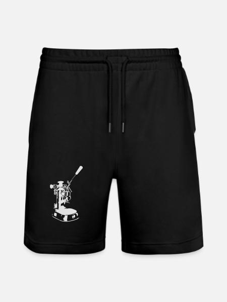 Machine solo - White - Stanley/Stella Trainer Unisex Organic Jogging Shorts - black
