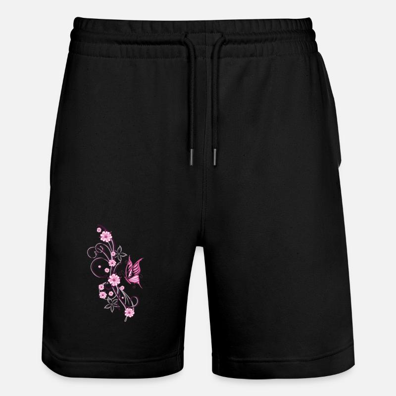 Fleurs de cerisier Fleurs Printemps Sakura - Short de jogging bio TRAINER Stanley/Stella unisexe - noir