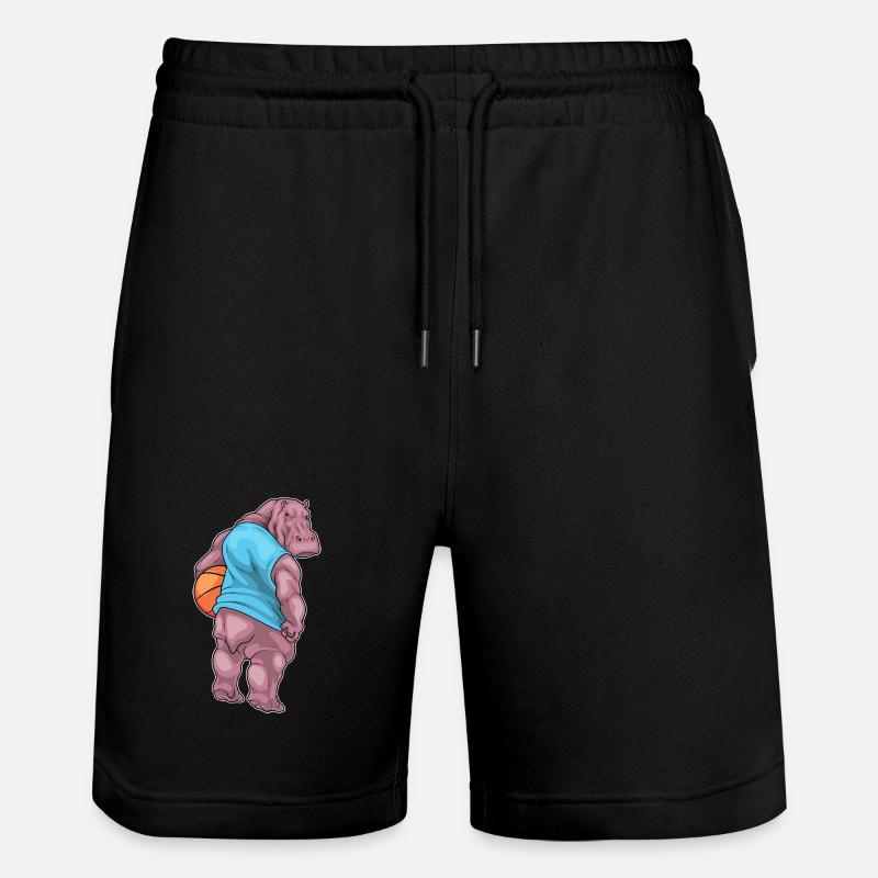 Hippopotame Basketteur Basketteur - Short de jogging bio TRAINER Stanley/Stella unisexe - noir