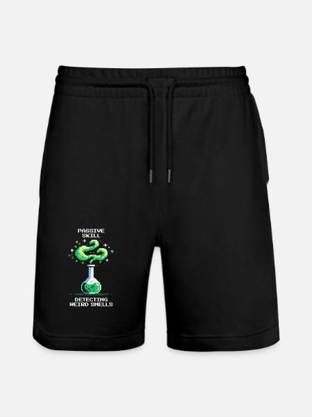 Passive skill: detecting strange smells | Chemistry - Stanley/Stella Trainer Unisex Organic Jogging Shorts - black
