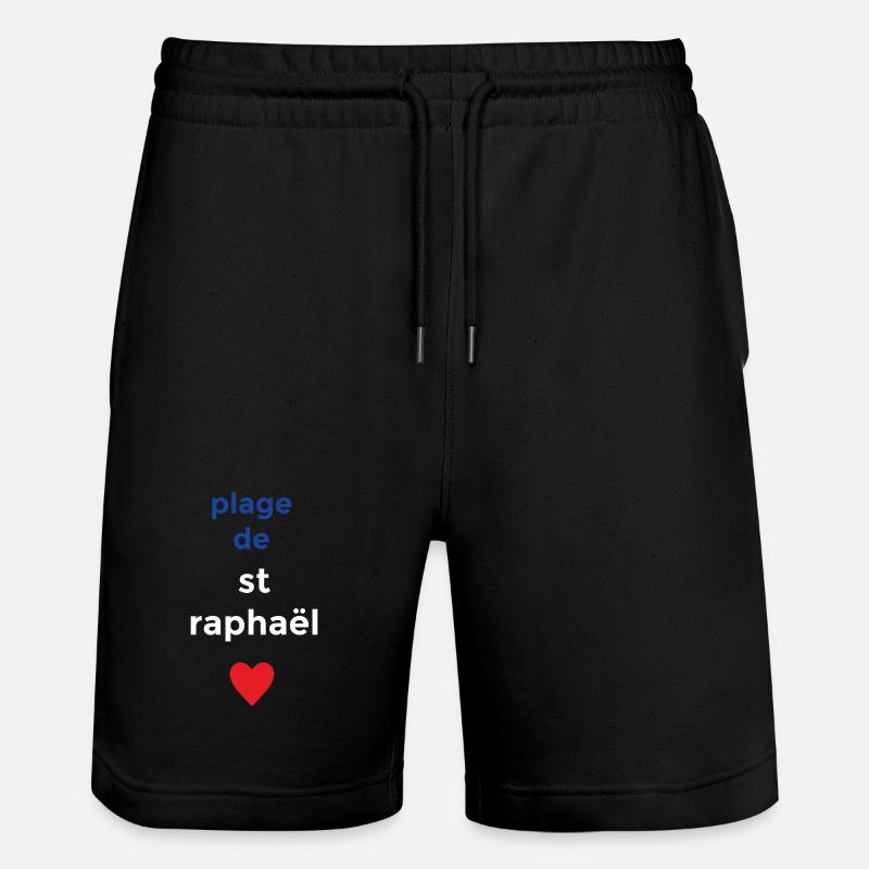 Plage de rêve de Saint-Raphaël - Short de jogging bio TRAINER Stanley/Stella unisexe - noir