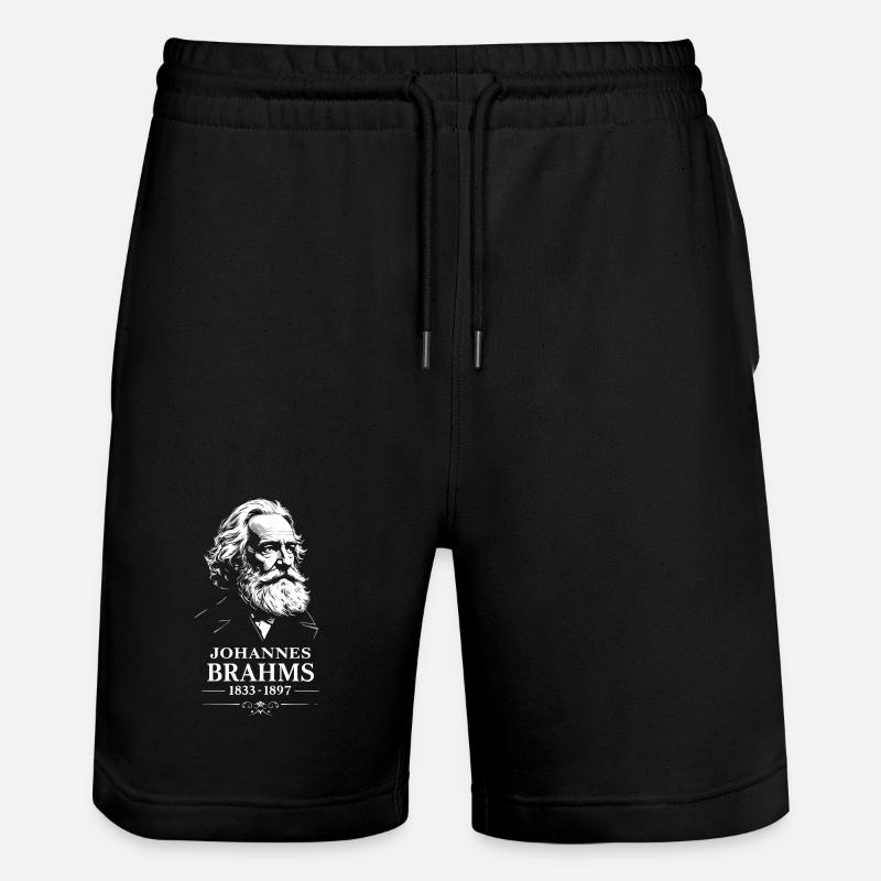 Johannes Brahms Komponist Dirigent Pianist - Stanley/Stella Unisex Bio Joggingshorts Trainer  - Schwarz