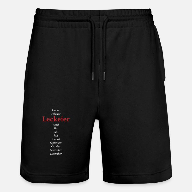 Leck Eier - Stanley/Stella Unisex Bio Joggingshorts Trainer - Schwarz