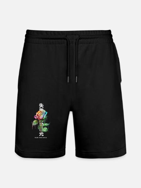 Failure Teaches Success Rainbow Rose - Stanley/Stella Unisex Bio Joggingshorts Trainer - Schwarz