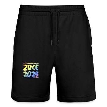 Zrce 2025 Coloré - Short de jogging bio TRAINER Stanley/Stella unisexe - noir - Devant - Nik (191cm) & Marisol (170cm)