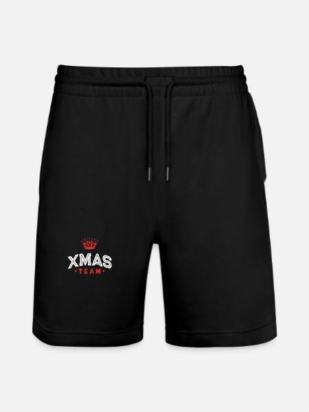 Xmas Team - Stanley/Stella Trainer Unisex Organic Jogging Shorts - black