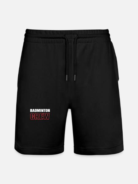 Badminton Crew - Stanley/Stella Trainer Unisex Organic Jogging Shorts - black