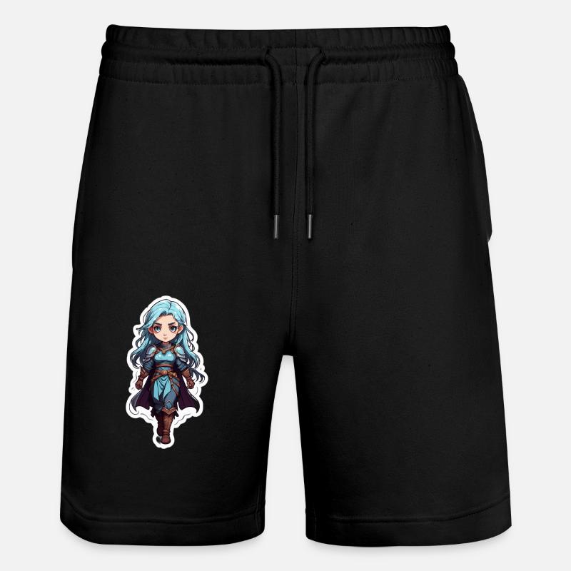 Dungeons & Dragon Magierin - Stanley/Stella Unisex Bio Joggingshorts Trainer  - Schwarz