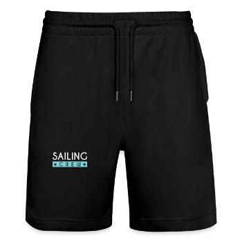 Sailing Crew - Stanley/Stella Unisex Bio Joggingshorts Trainer  - Schwarz - Vorne - Nik (191cm) & Marisol (170cm)