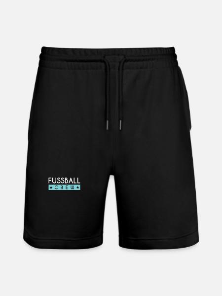 Football Crew - Stanley/Stella Trainer Unisex Organic Jogging Shorts - black