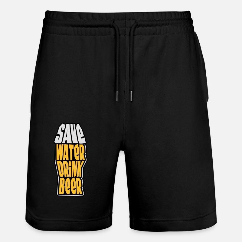 Save Water Drink Beer - Short de jogging bio TRAINER Stanley/Stella unisexe - noir