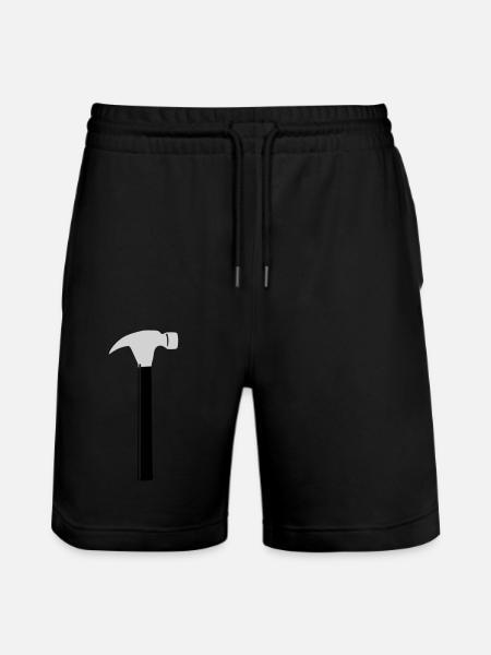 Tool Hammer - Stanley/Stella Trainer Unisex Organic Jogging Shorts - black