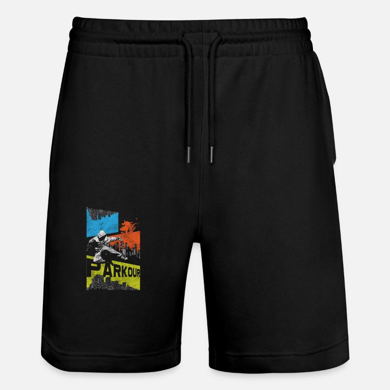 Freerunning Running Brave Adventure - Short de jogging bio TRAINER Stanley/Stella unisexe - noir