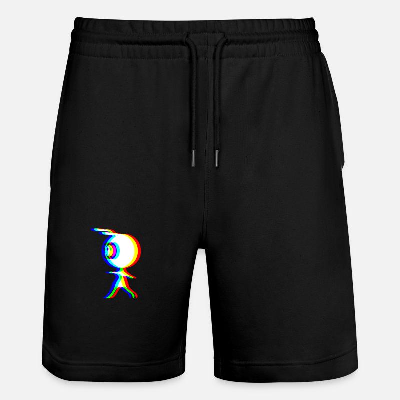 EDM - Alien - Glitch Rave Style - Short de jogging bio TRAINER Stanley/Stella unisexe - noir