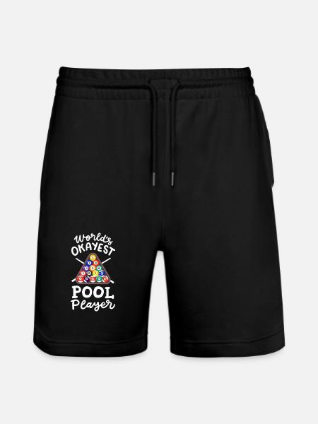 Billardspieler Billard - Stanley/Stella Unisex Bio Joggingshorts Trainer  - Schwarz