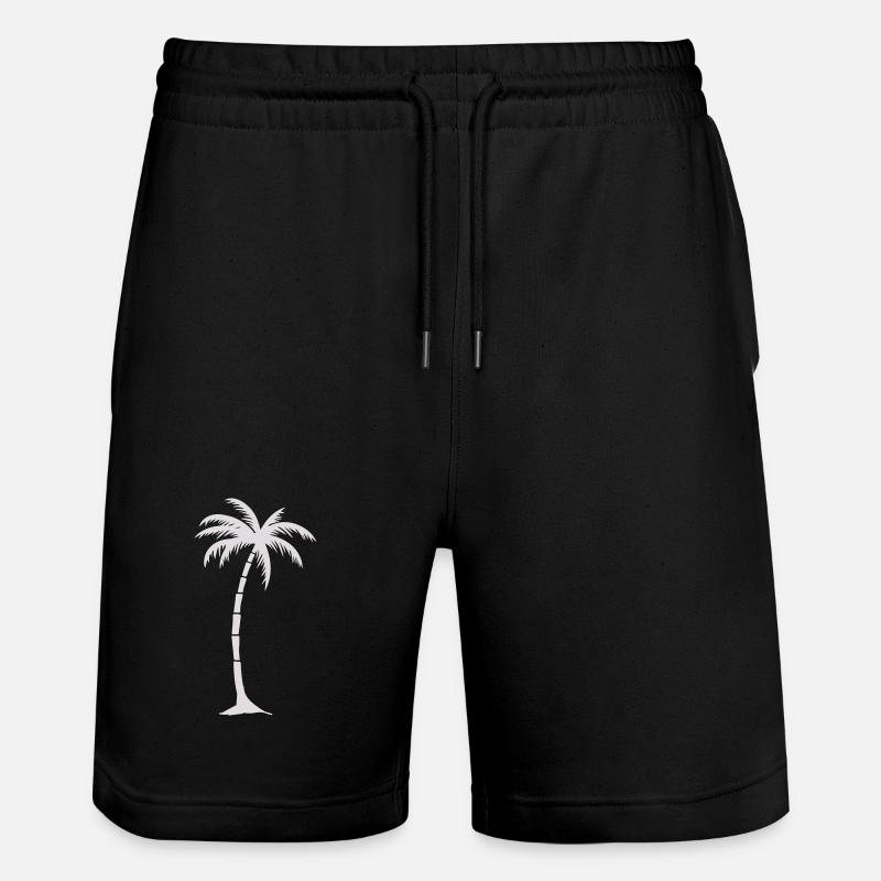 Silhouette de palmier tropical - Short de jogging bio TRAINER Stanley/Stella unisexe - noir