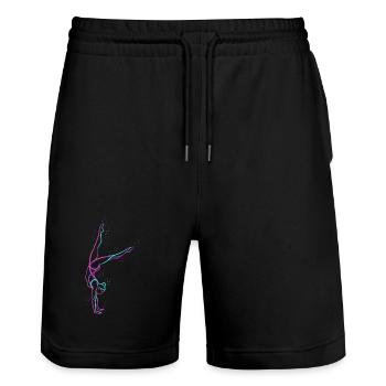 Gymnastics Teenagers - Gymnasts Floor Gymnastics Artistic Gymnastics - Stanley/Stella Trainer Unisex Organic Jogging Shorts - black - Front - Nik (191cm) & Marisol (170cm)