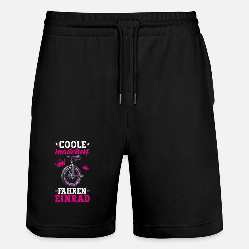 Fille cool en monocycle - Short de jogging bio TRAINER Stanley/Stella unisexe - noir