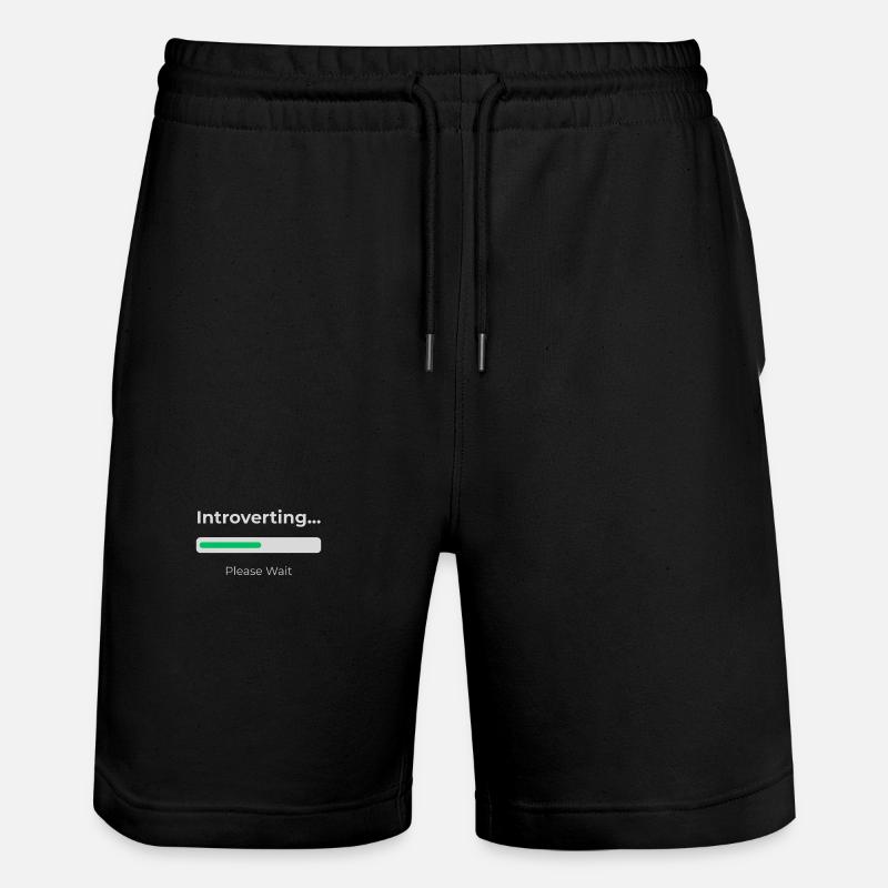 Introvert Loading  - Stanley/Stella Unisex Bio Joggingshorts Trainer  - Schwarz