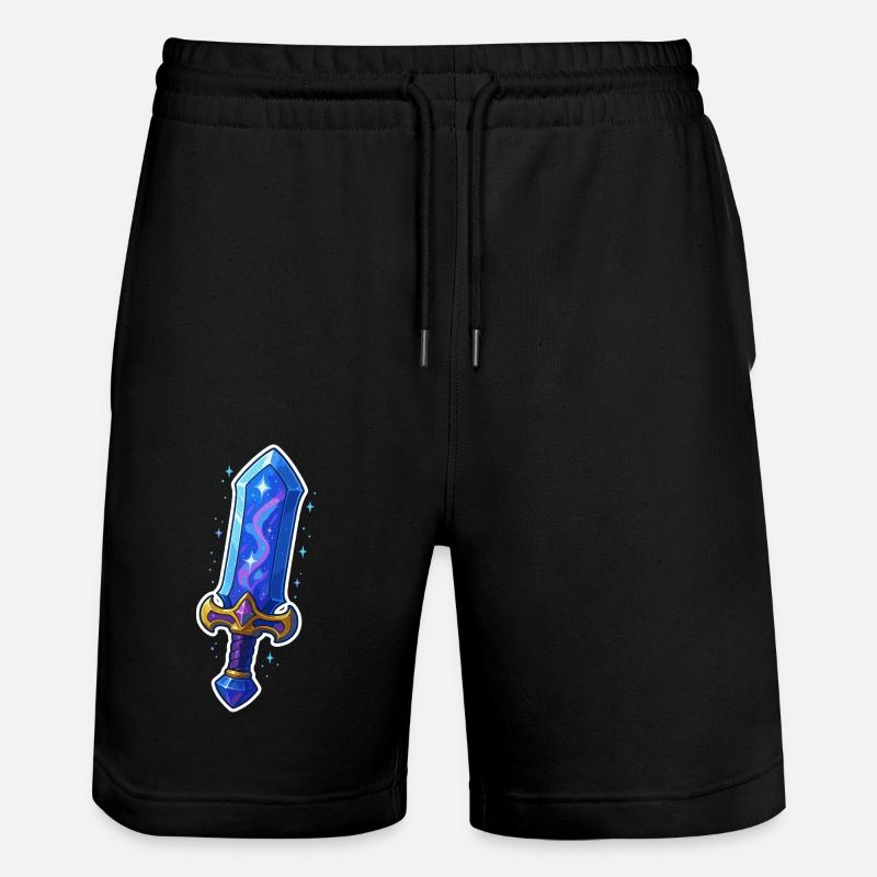 Fantasy Sword - Stanley/Stella Trainer Unisex Organic Jogging Shorts - black