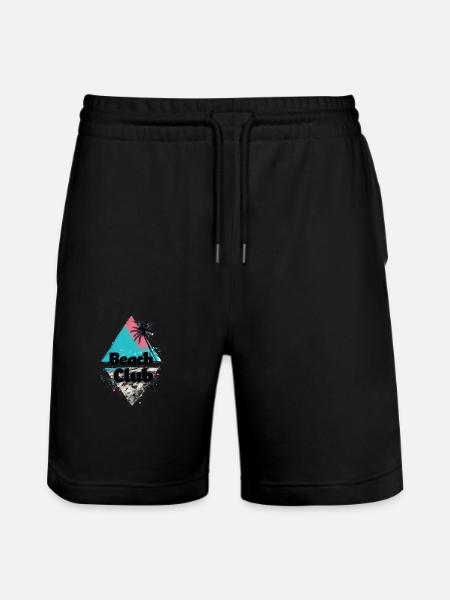 Beach Club Diamond - Stanley/Stella Trainer Unisex Organic Jogging Shorts - black