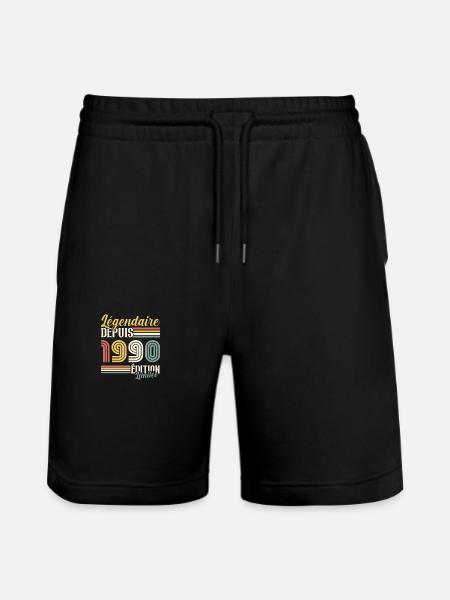Légendaire Depuis 1990 - Short de jogging bio TRAINER Stanley/Stella unisexe - noir