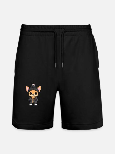 Chihuahua Dog Stylish - Stanley/Stella Trainer Unisex Organic Jogging Shorts - black