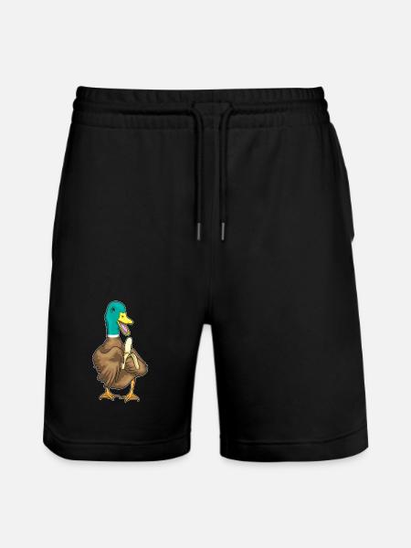 Duck Banana - Stanley/Stella Trainer Unisex Organic Jogging Shorts - black