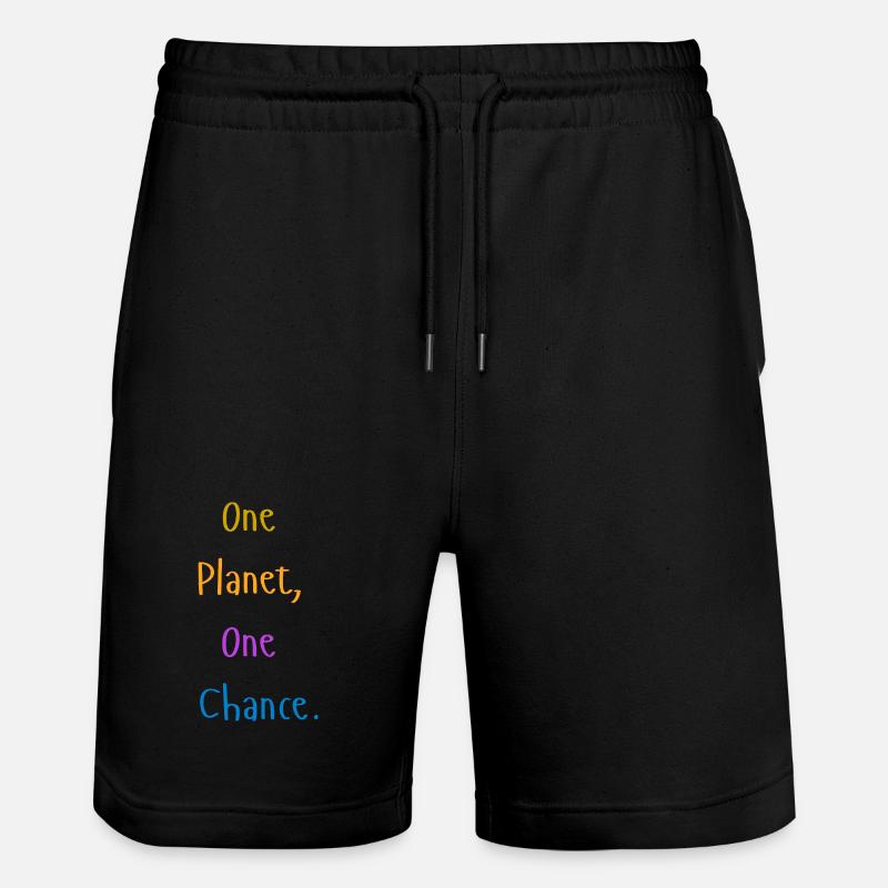 one_planet_one_chance - Short de jogging bio TRAINER Stanley/Stella unisexe - noir