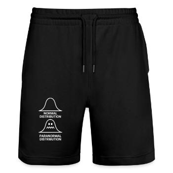 Statistiques mathématiques Distribution paranormale normale - Short de jogging bio TRAINER Stanley/Stella unisexe - noir - Devant - Nik (191cm) & Marisol (170cm)
