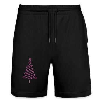 Christmas Tree Women Christmas Party Festive - Stanley/Stella Trainer Unisex Organic Jogging Shorts - black - Front - Nik (191cm) & Marisol (170cm)