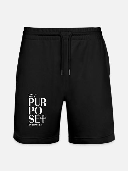 Conception intentionnelle de croix de foi - Short de jogging bio TRAINER Stanley/Stella unisexe - noir