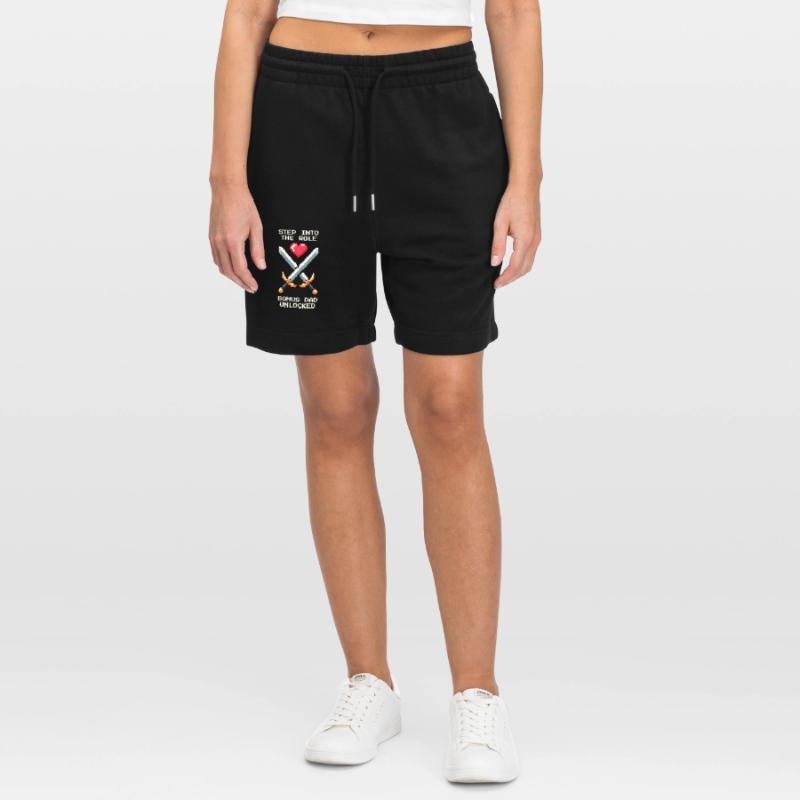 Bonus Dad Unlocked | Stepdad Patchwork Stanley/Stella Trainer Unisex Organic Jogging Shorts