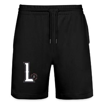 MMA Sport unisexe hiver été LuchadoresBlackL - Short de jogging bio TRAINER Stanley/Stella unisexe - noir - Devant - Nik (191cm) & Marisol (170cm)