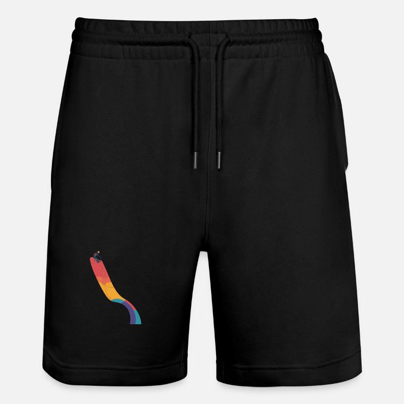 Bergsteiger - Stanley/Stella Unisex Bio Joggingshorts Trainer  - Schwarz