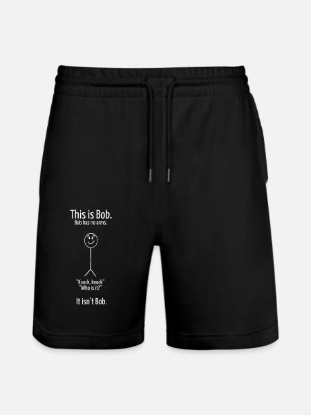 This is Bob - Stanley/Stella Trainer Unisex Organic Jogging Shorts - black