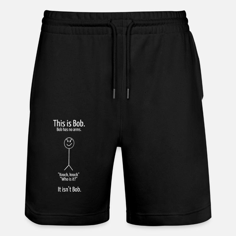 Das ist Bob - Stanley/Stella Unisex Bio Joggingshorts Trainer - Schwarz