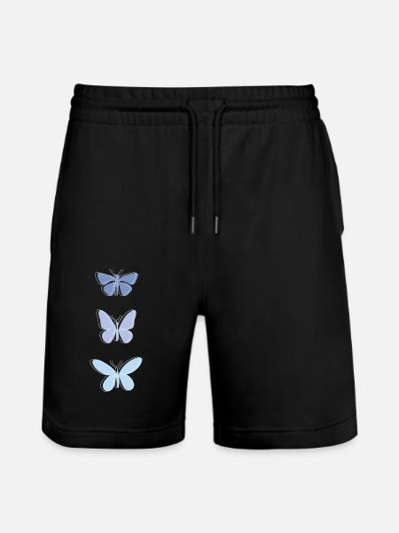 Beautiful Butterfly Design - Stanley/Stella Unisex Bio Joggingshorts Trainer - Schwarz