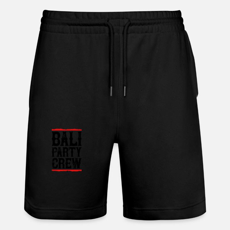 Equipe de fête à Bali - Short de jogging bio TRAINER Stanley/Stella unisexe - noir