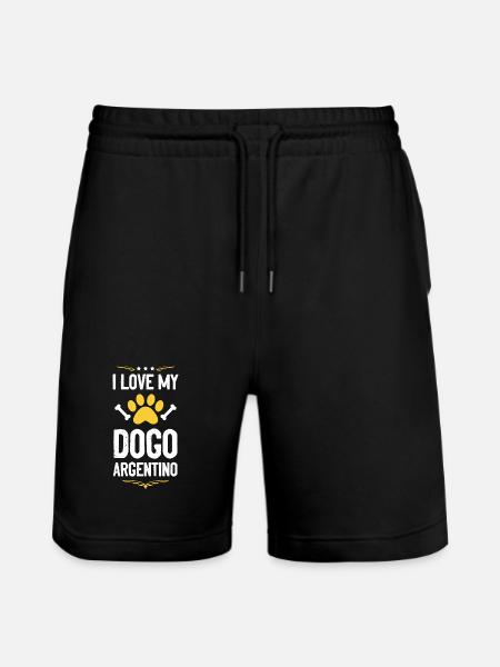 J’adore mon Dogue Argentino - Short de jogging bio TRAINER Stanley/Stella unisexe - noir