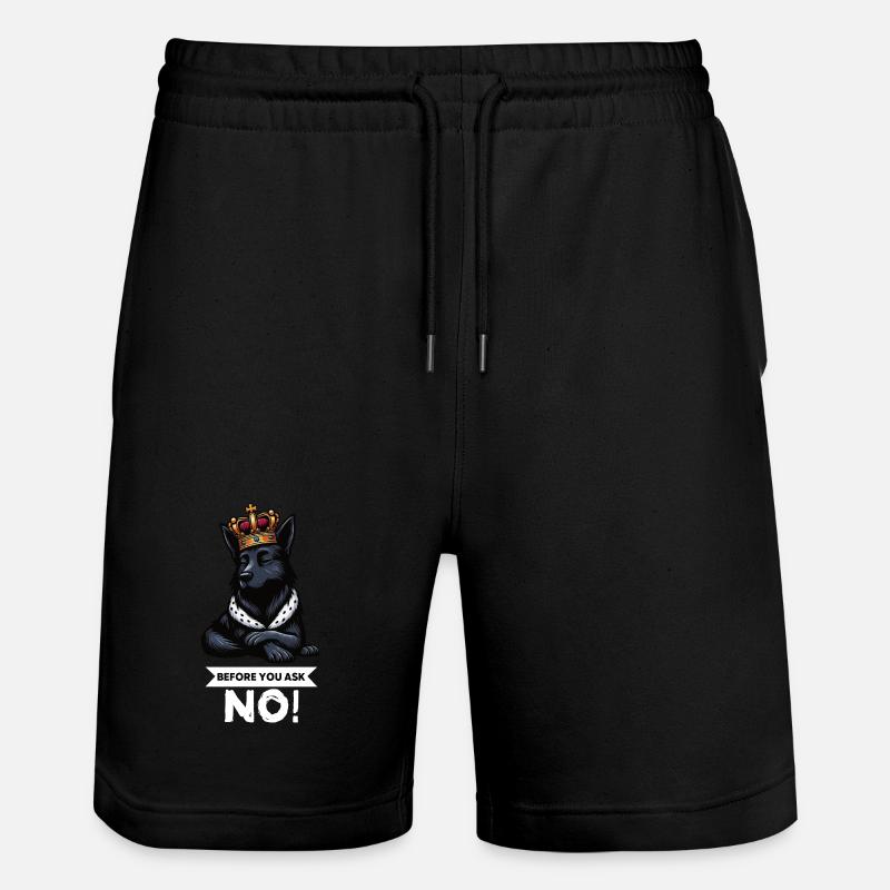 Avant de demander Bergers Noirs - Short de jogging bio TRAINER Stanley/Stella unisexe - noir