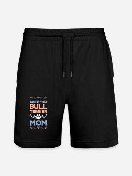 Bull Terrier Mom Certified - Stanley/Stella Trainer Unisex Organic Jogging Shorts - black