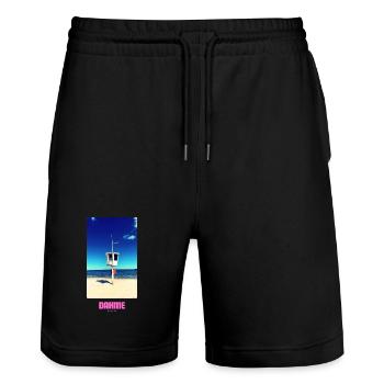 DAHME BEACH - Stanley/Stella Unisex Bio Joggingshorts Trainer  - Schwarz - Vorne - Nik (191cm) & Marisol (170cm)